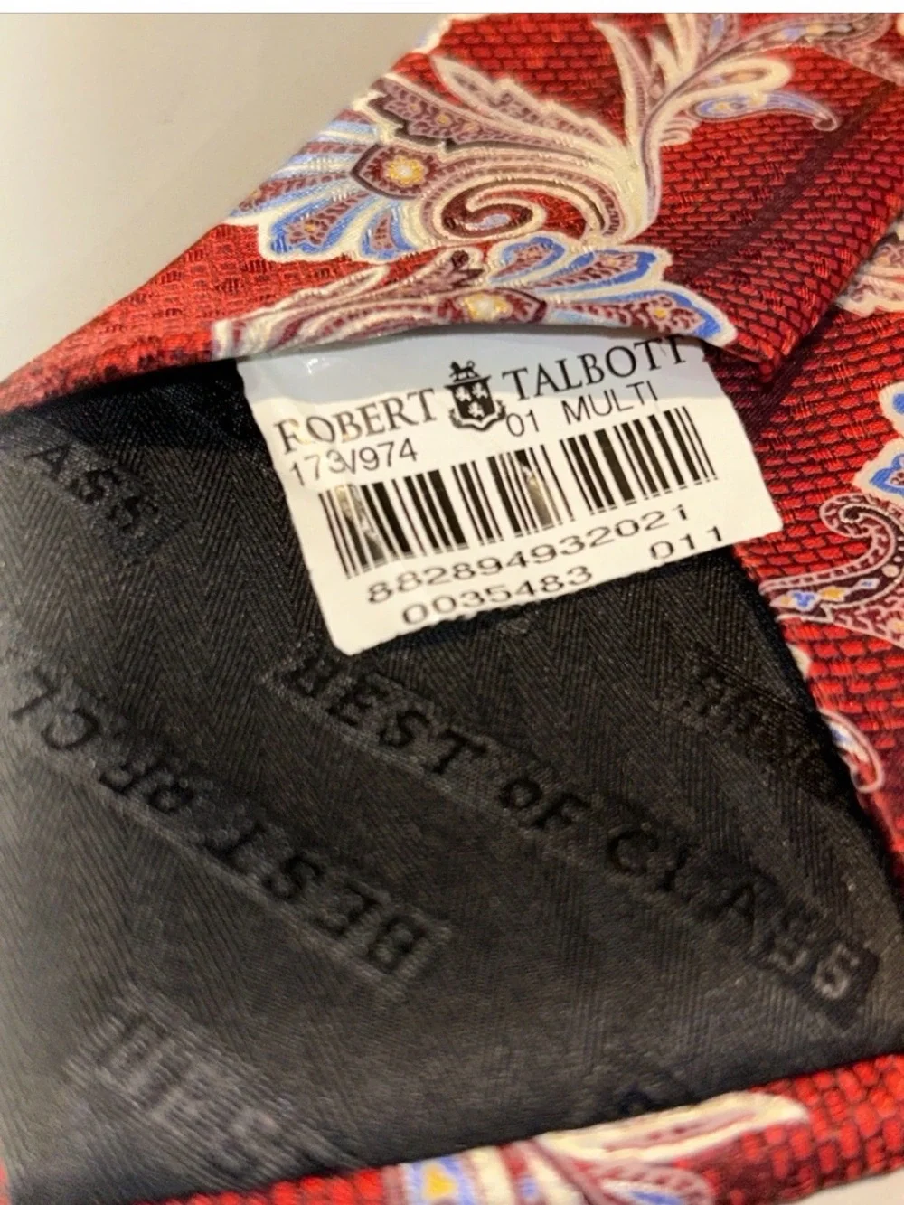 Robert Talbott Best Of The Class Flowers Paisley Silk Tie Gorgeous 61”x 3”1/4